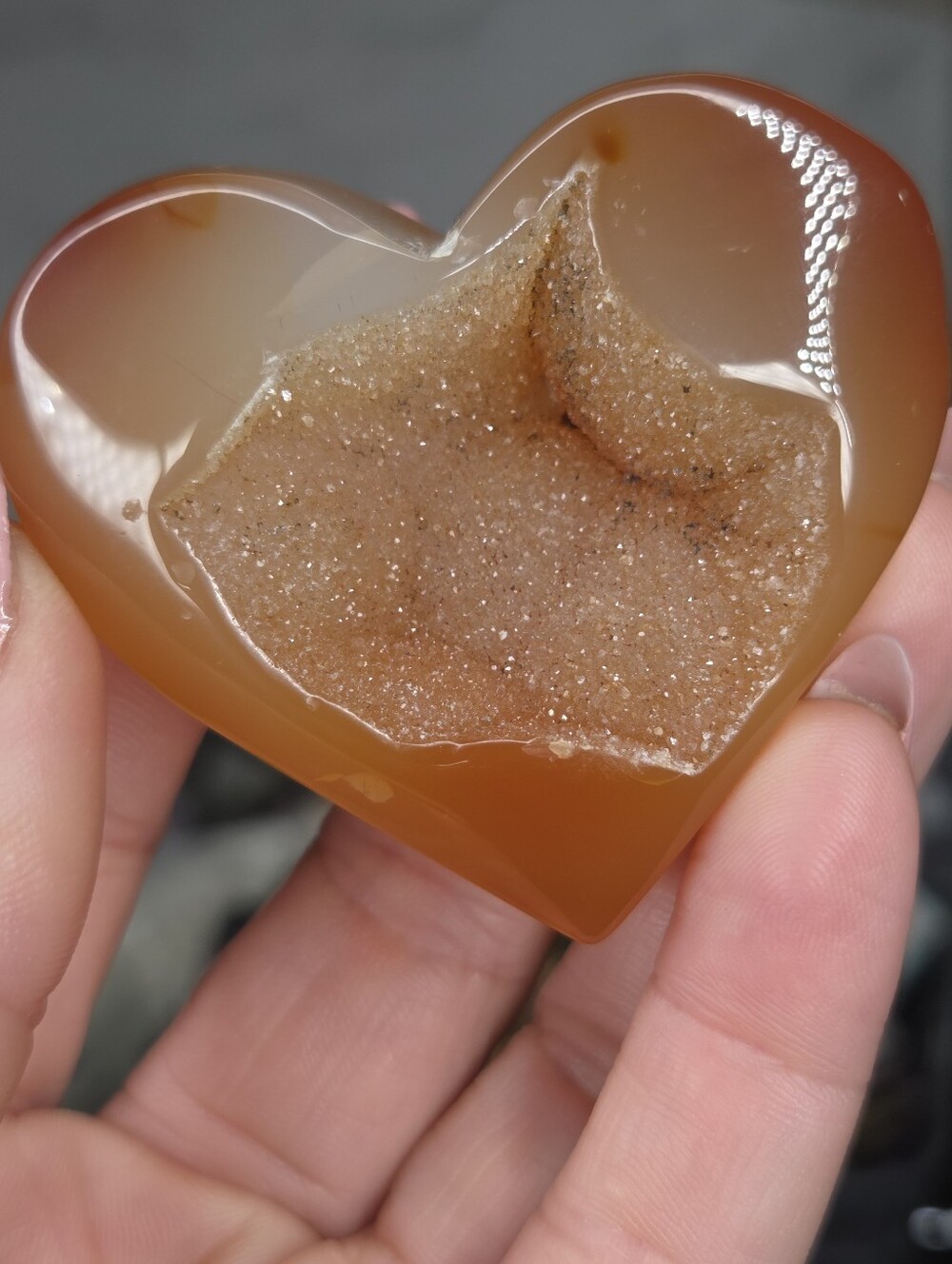 carnelian Heart 2.5 In Health And Vitality